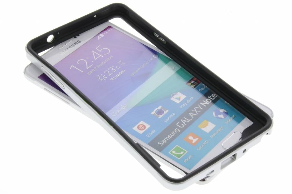 Image of Zilveren bumper voor de Samsung Galaxy Note 4