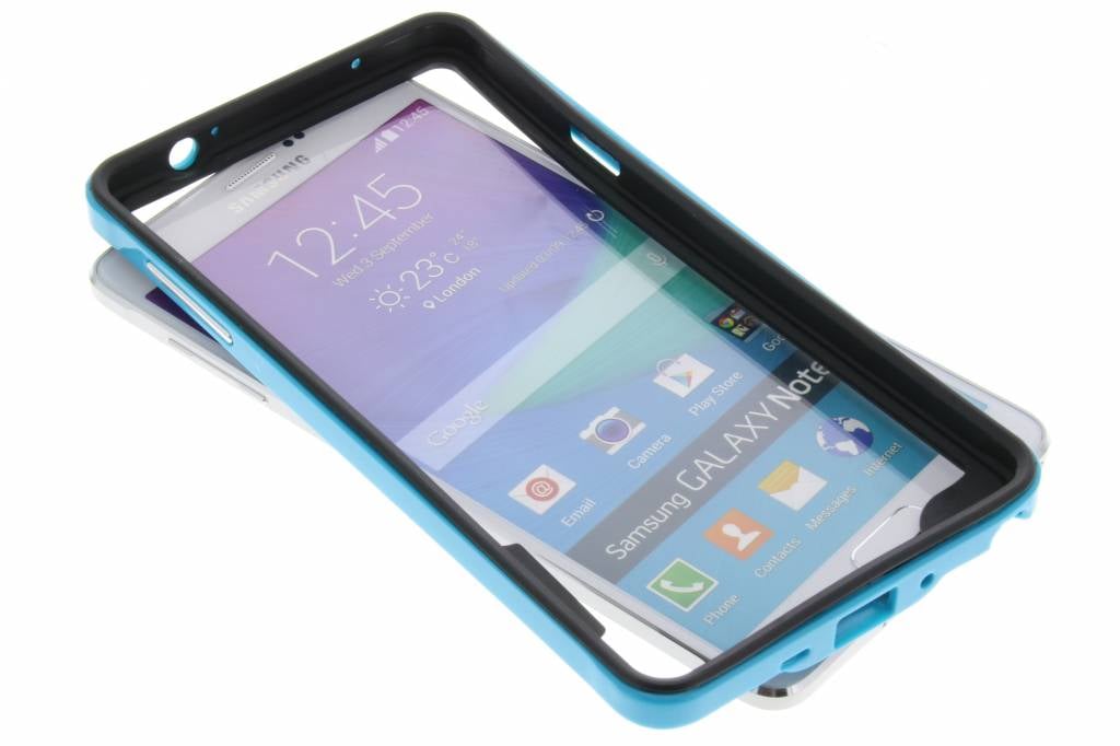 Image of Blauwe bumper voor de Samsung Galaxy Note 4