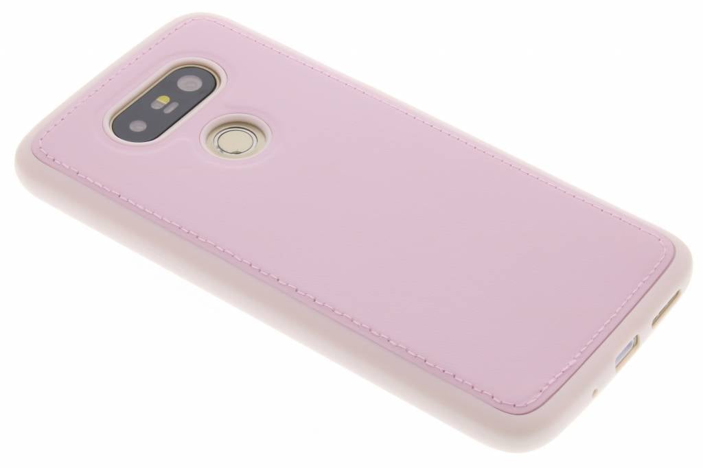 Image of Roze lederen TPU case voor de LG G5 (SE)