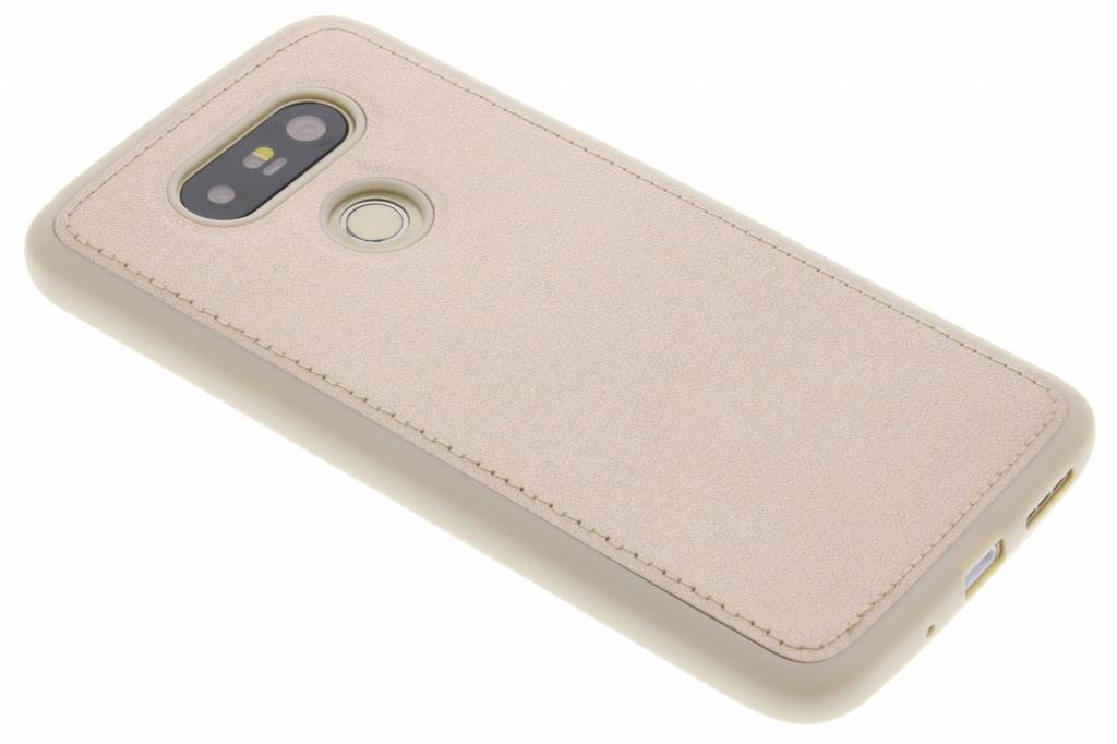 Image of Gouden metallic lederen TPU case voor de LG G5 (SE)