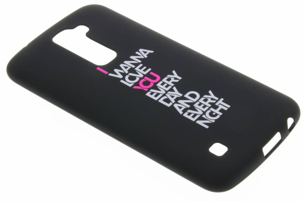 Image of I wanna love you glow in the dark TPU case voor de LG K10