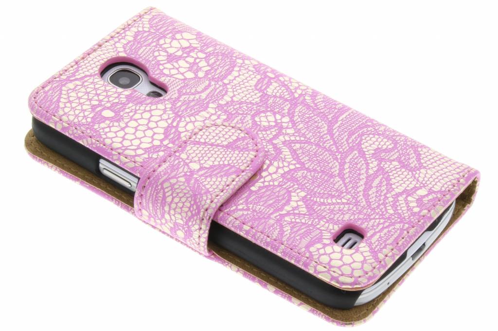 Image of Roze glamour design booktype hoes voor de Samsung Galaxy S4 Mini