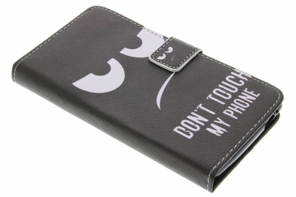 Image of Don't touch design TPU booktype hoes voor de Wiko Pulp 4G