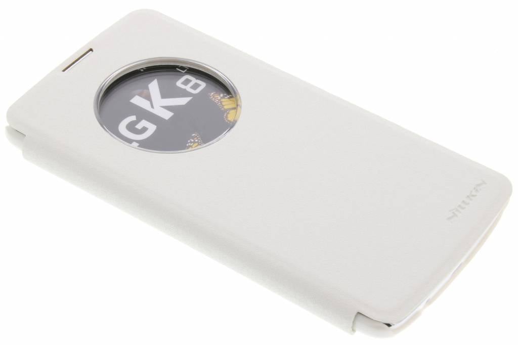 Image of Sparkle slim booktype hoes voor de LG K8 - Wit
