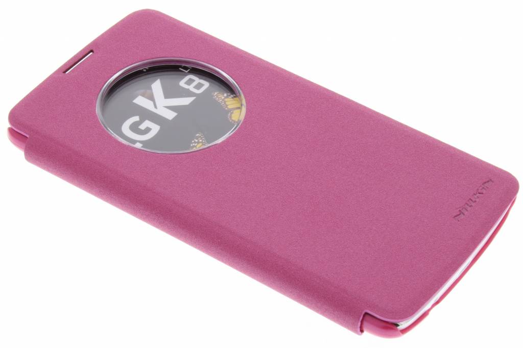 Image of Sparkle slim booktype hoes voor de LG K8 - Roze
