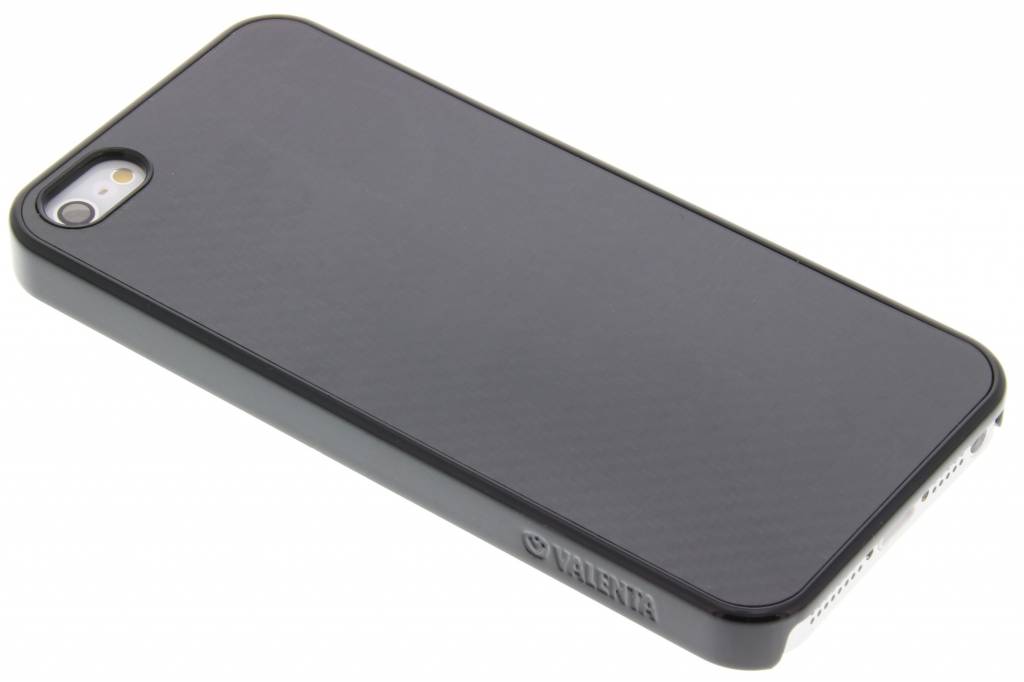 Image of Click-on Carbon Case voor de iPhone 5 / 5s / SE - Zwart