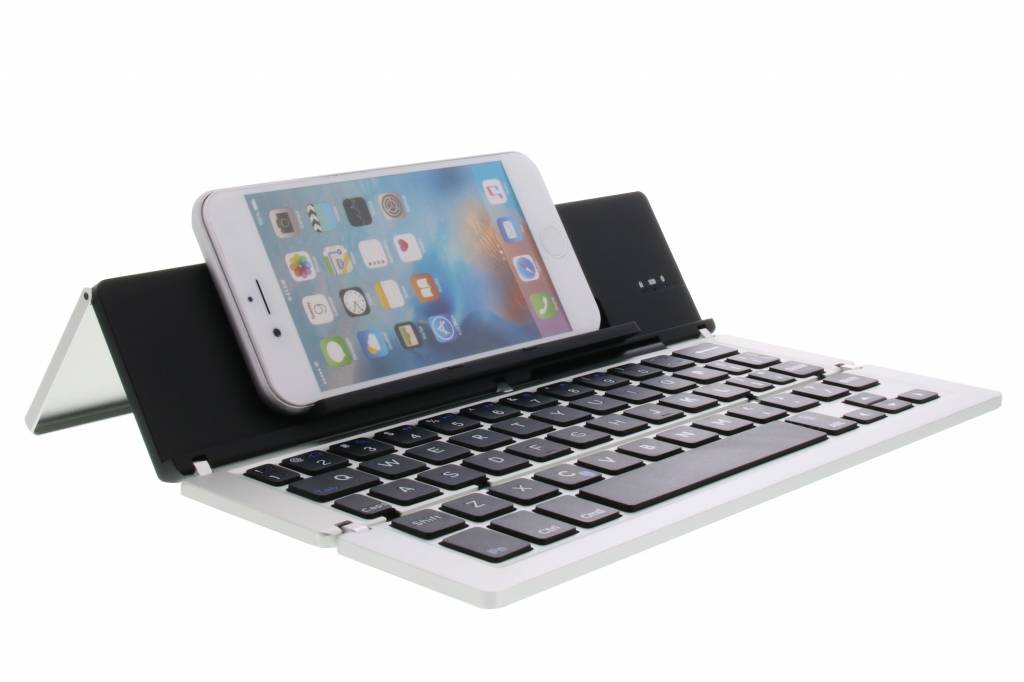 Image of Foldable Bluetooth Keyboard voor smartphone en tablets - Zilver