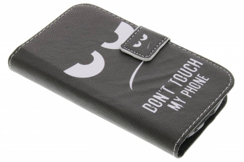 Image of Don't touch TPU booktype hoes voor de Samsung Galaxy S3 Mini