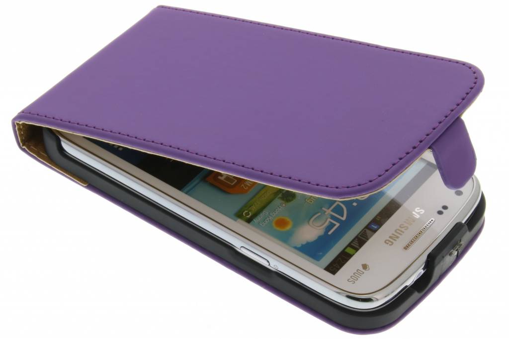 Image of Paarse luxe flipcase voor Samsung Galaxy Core