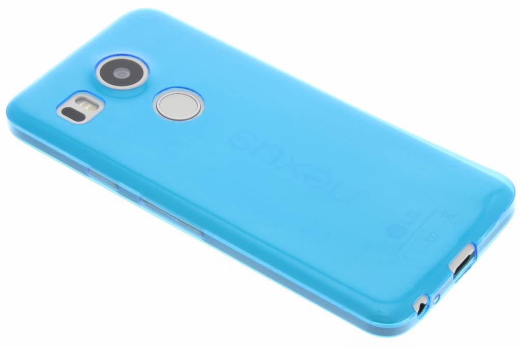 Image of Blauwe ultra thin transparant TPU hoesje voor de LG Nexus 5X