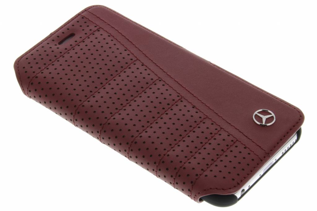 Image of Pure Line Perforated Leather Booktype voor de iPhone 6 / 6s - Rood
