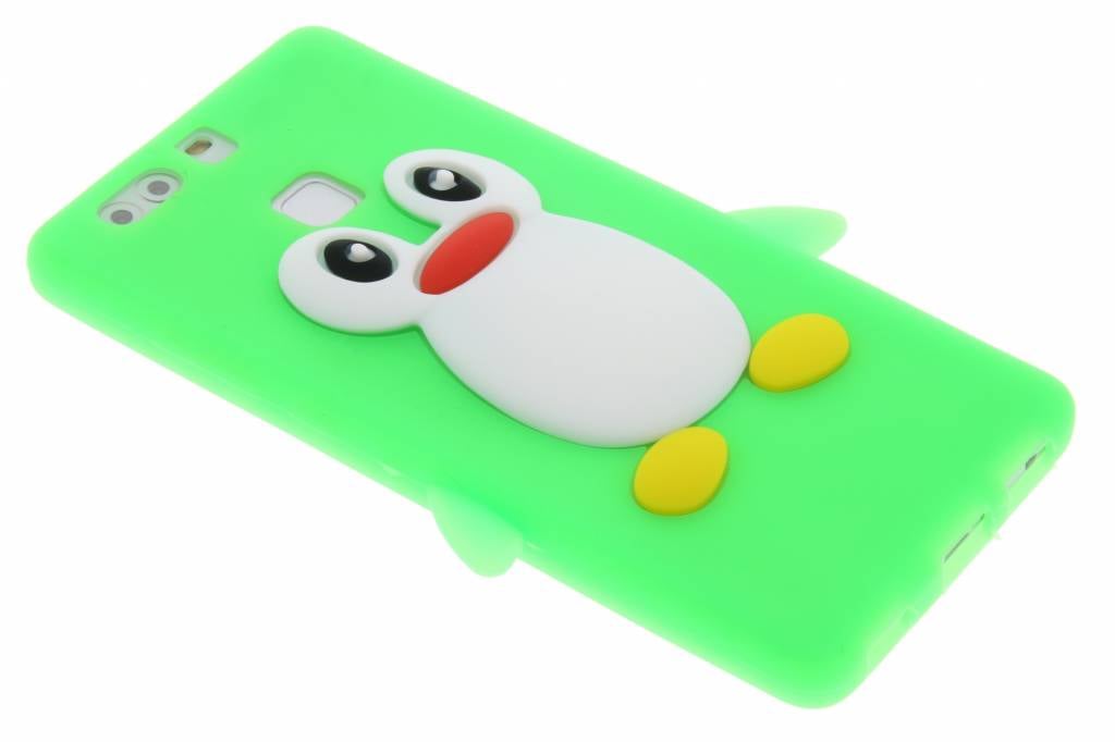 Image of Neon groen pinguin siliconen hoesje voor de Huawei P9