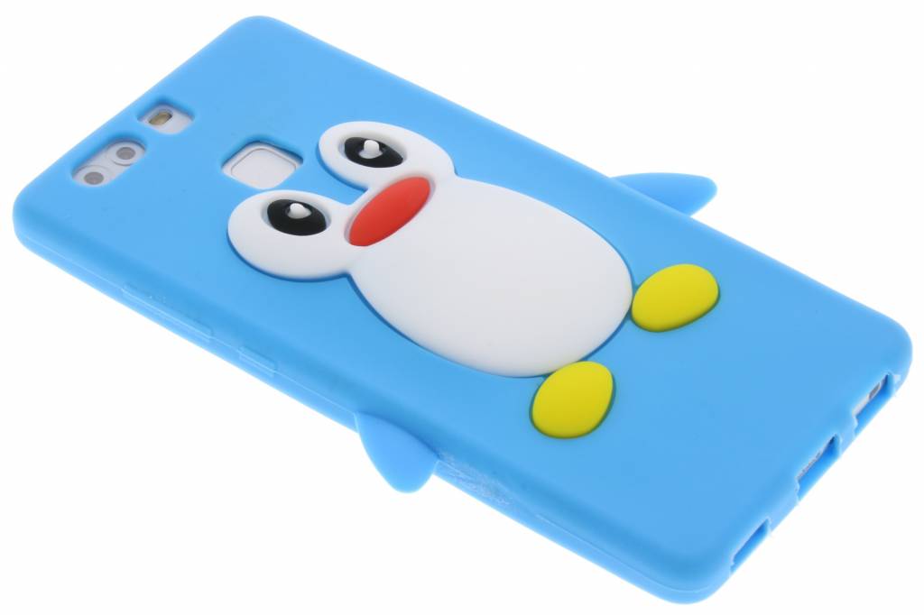 Image of Lichtblauw pinguin siliconen hoesje voor de Huawei P9