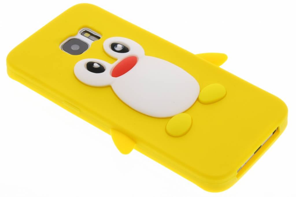 Image of Geel pinguin siliconen hoesje voor de Samsung Galaxy S7 Edge