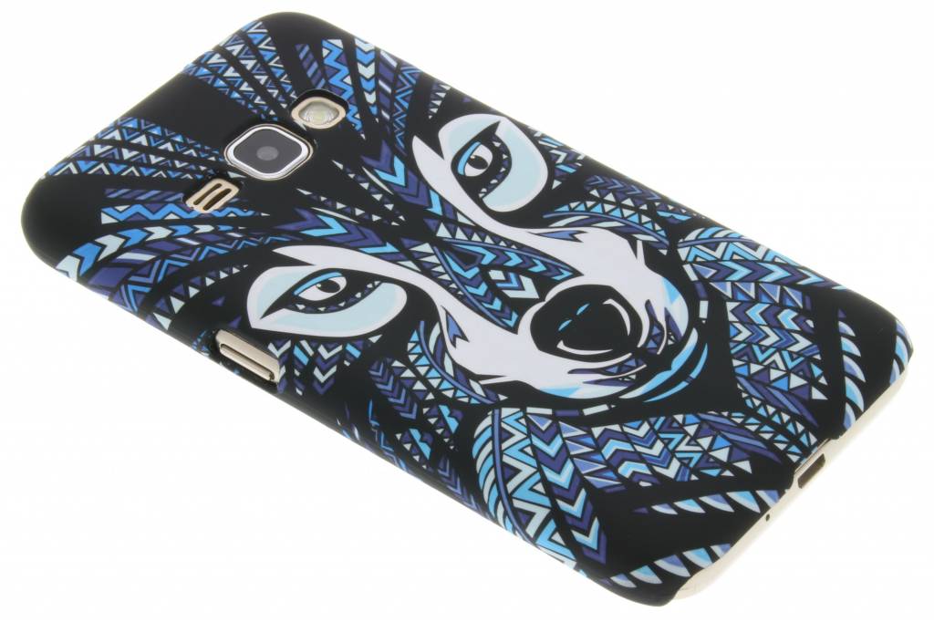 Image of Wolf aztec animal design hardcase hoesje voor de Samsung Galaxy J1 (2016)