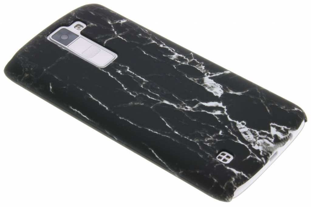 Image of Zwart marmer look hardcase hoesje voor de LG K8