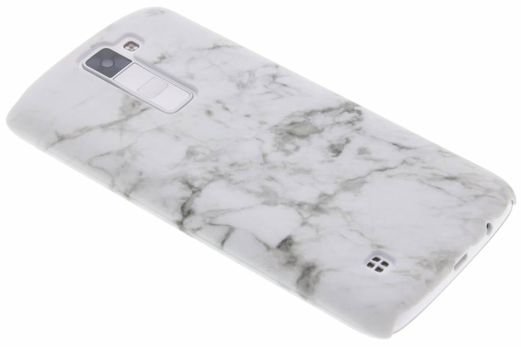 Image of Wit marmer look hardcase hoesje voor de LG K8