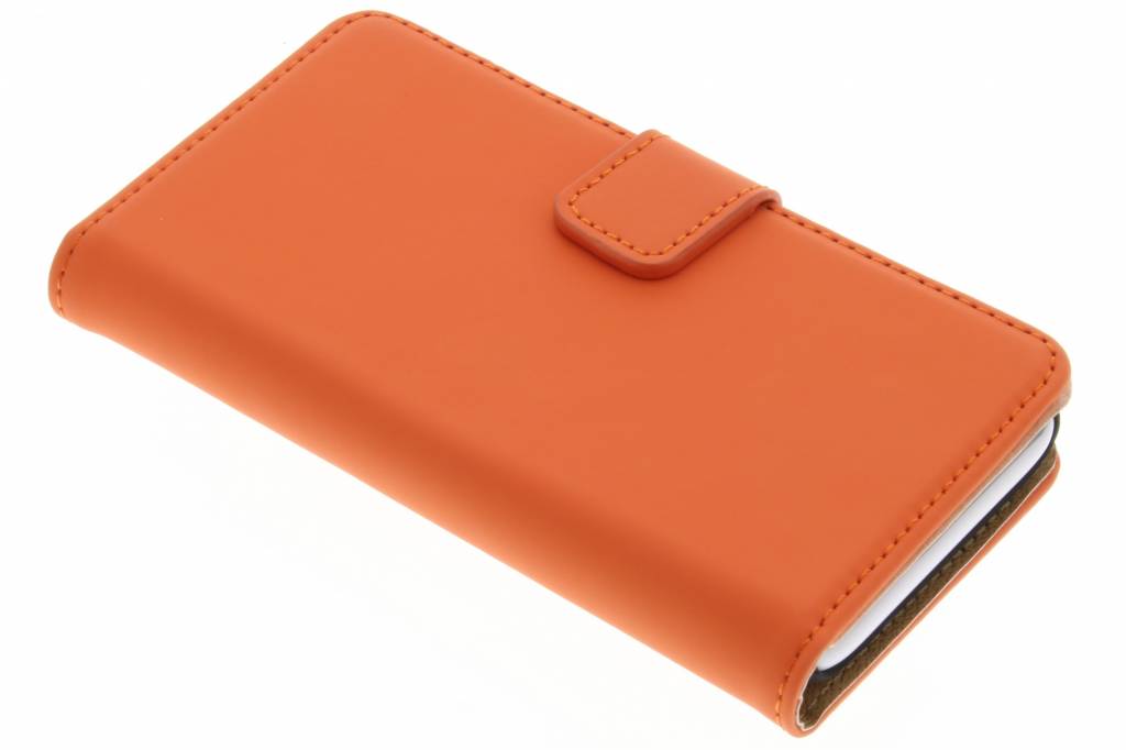 Image of Luxe Book Case voor de Wiko Sunset 2 - Oranje