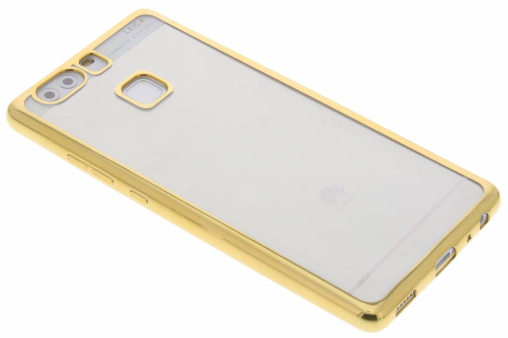 Image of Goud TPU hoesje met metallic rand voor de Huawei P9