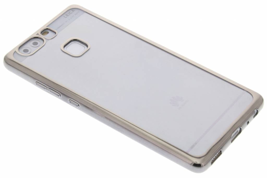 Image of Donkergrijs TPU hoesje met metallic rand voor de Huawei P9