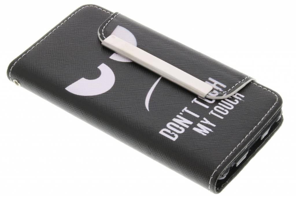 Image of Don't touch my touch TPU Wallet Case voor de iPod Touch 5g / 6