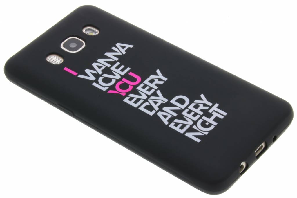 Image of I wanna love you glow in the dark TPU case voor de Samsung Galaxy J5 (2016)