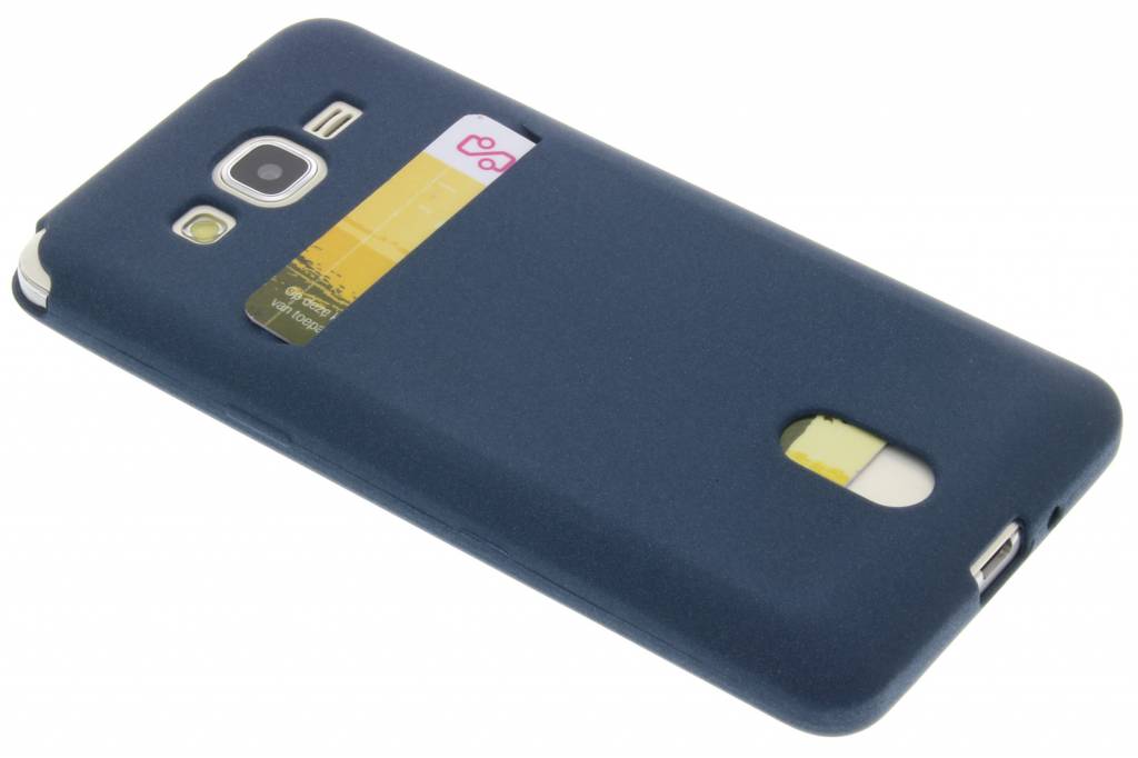 Image of Donkerblauwe TPU siliconen card case voor de Samsung Galaxy Grand Prime