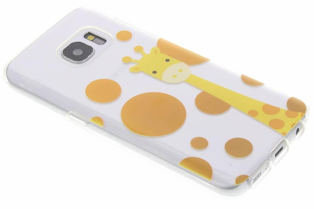 Image of Giraffe Zoo TPU siliconen hoesje voor de Samsung Galaxy S7