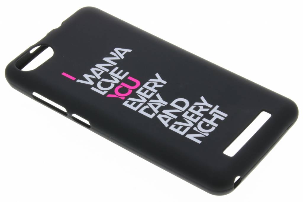 Image of I wanna love you glow in the dark TPU case voor de Wiko Lenny 3