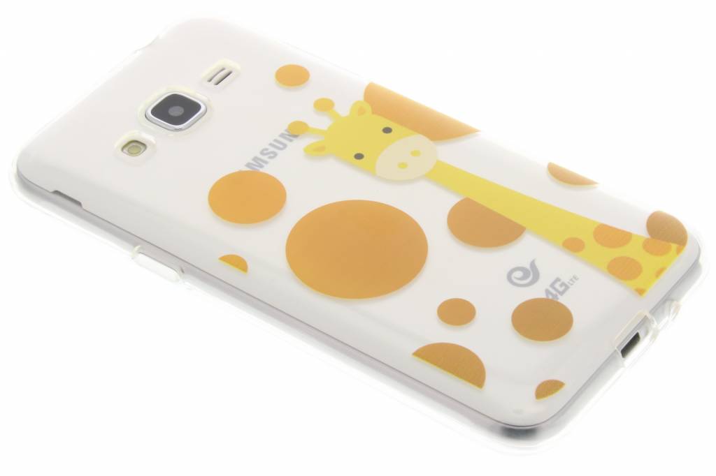 Image of Giraffe Zoo TPU siliconen hoesje voor de Samsung Galaxy J3 / J3 (2016)