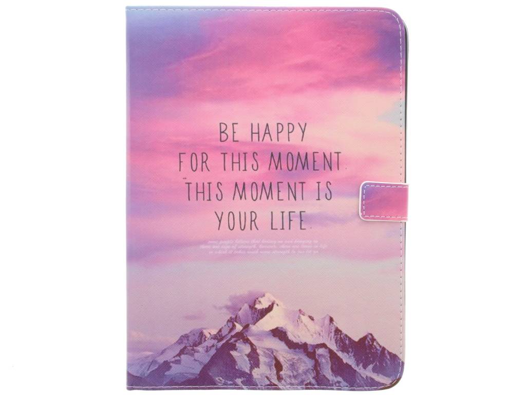 Image of Be happy design TPU tablethoes voor de Samsung Galaxy Tab 4 10.1