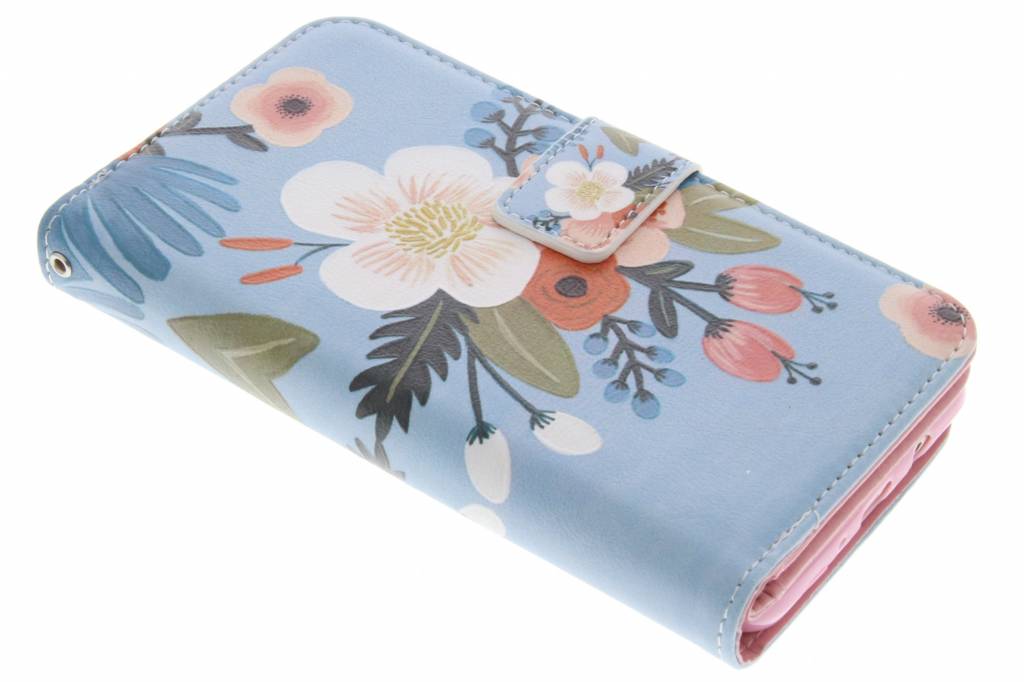 Image of Bloemen design TPU portemonnee voor de iPhone 6(s) Plus