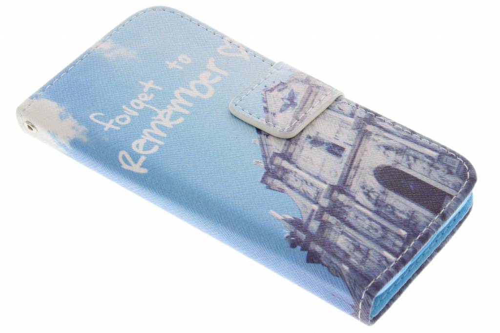 Image of Forget to remember design TPU booktype hoes voor de Samsung Galaxy S5 Mini