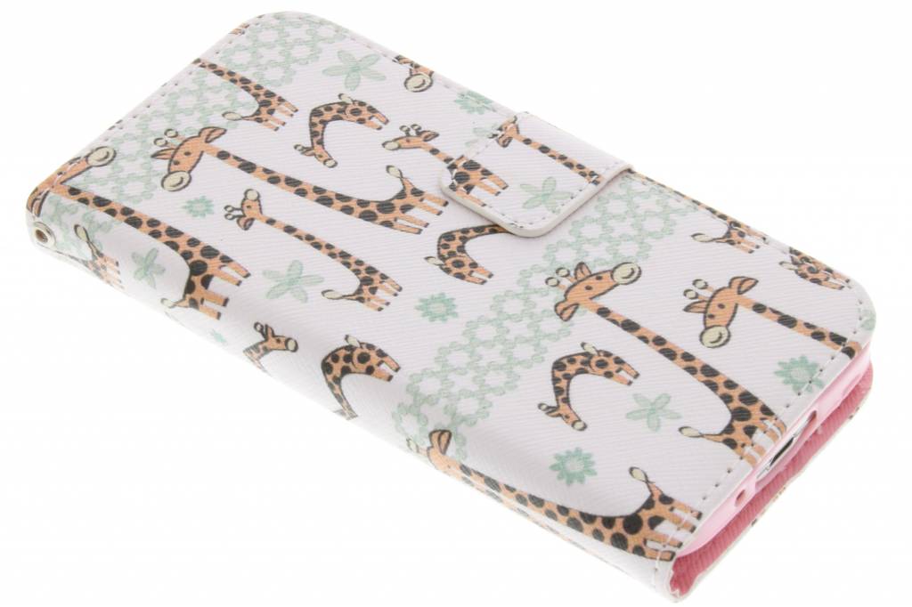 Image of Giraffes design TPU booktype hoes voor de Samsung Galaxy S5 Mini