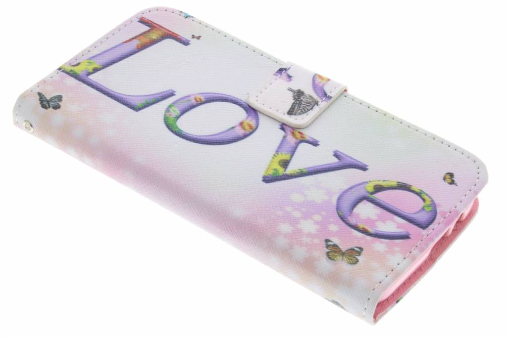 Image of Love design TPU booktype hoes voor de HTC One M9