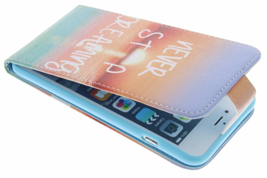 Image of Never stop dreaming design TPU flipcase voor de iPhone 6(s) Plus