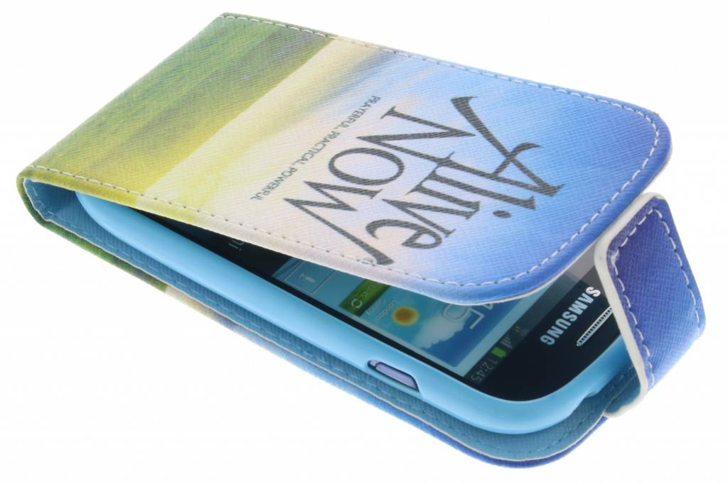 Image of Alive now design TPU flipcase voor de Samsung Galaxy S3 Mini