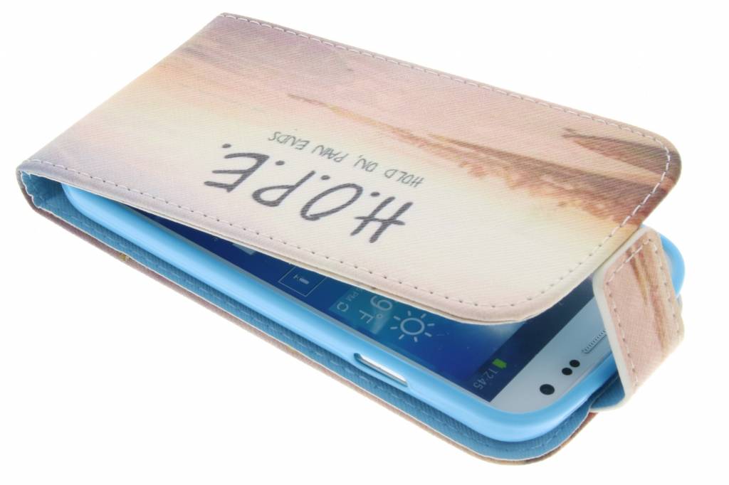 Image of Hope design TPU flipcase voor de Samsung Galaxy S4