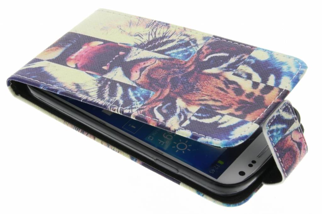 Image of Tijger design TPU flipcase voor de Samsung Galaxy S4