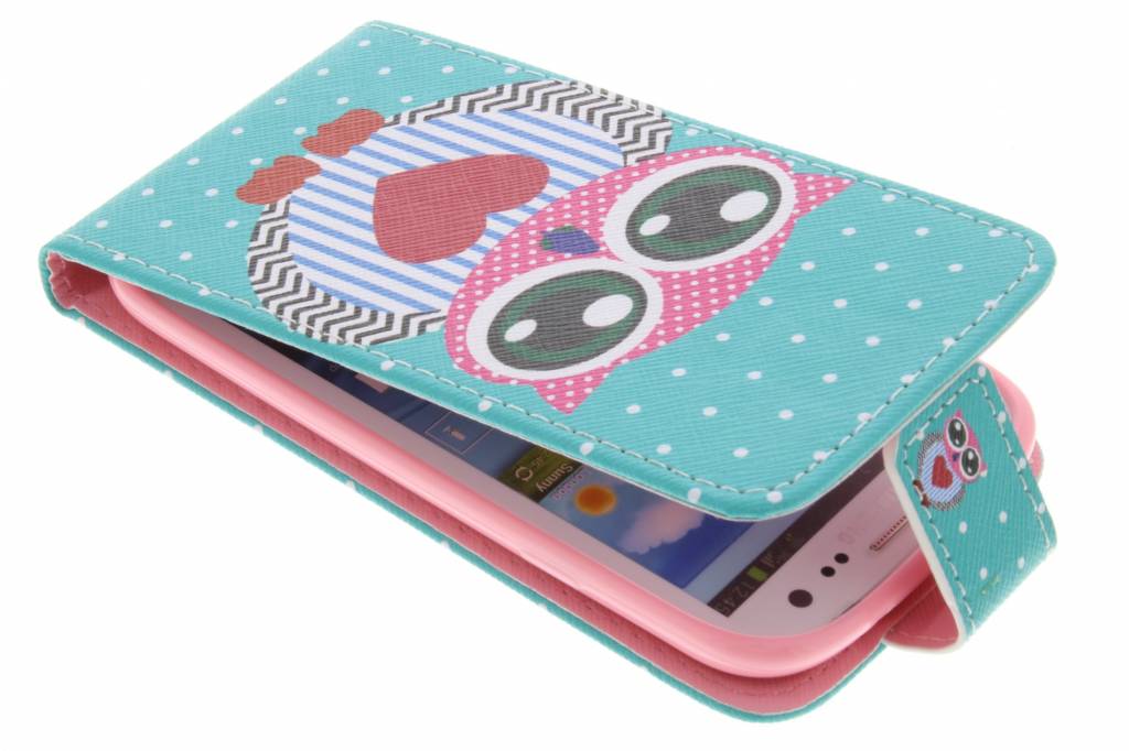 Image of Uil design TPU flipcase voor de Samsung Galaxy S3 / Neo