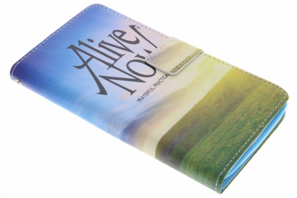 Image of Alive now design TPU booktype hoes voor de Samsung Galaxy Note 4
