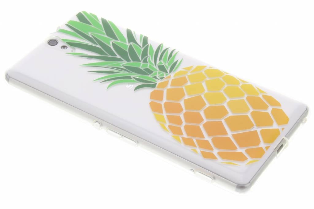 Image of Transparant ananas design TPU hoesje voor de Sony Xperia C5 Ultra