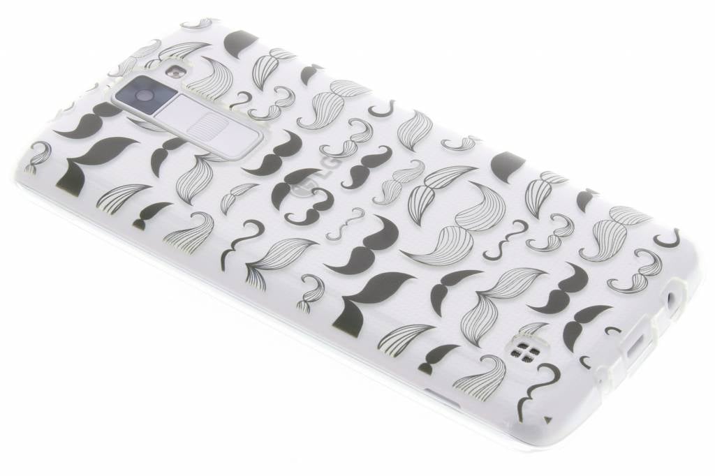 Image of Mustache design TPU siliconen hoesje voor de LG K8