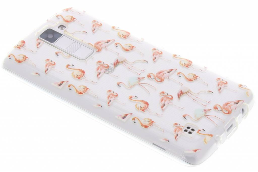 Image of Flamingo design TPU siliconen hoesje voor de LG K8