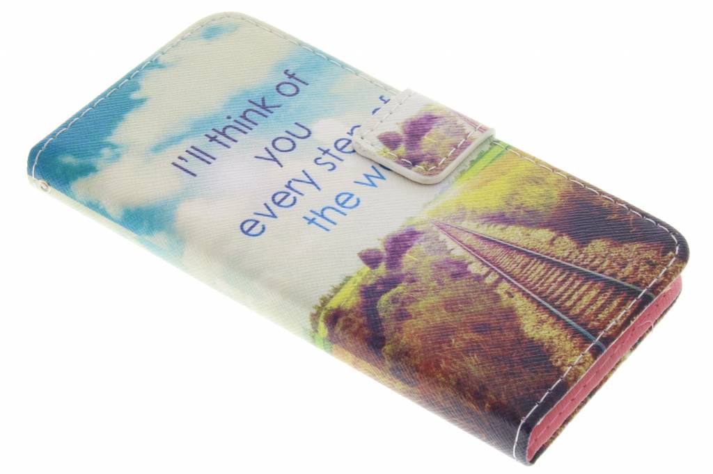 Image of Think of you design TPU booktype hoes voor de Samsung Galaxy Alpha