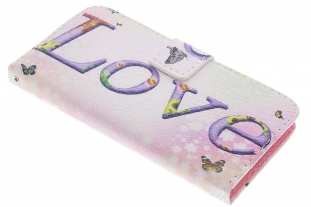 Image of Love design TPU booktype hoes voor de Samsung Galaxy Alpha