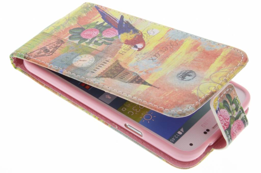 Image of Big ben papegaai design TPU flipcase voor de Samsung Galaxy S5 (Plus) / Neo