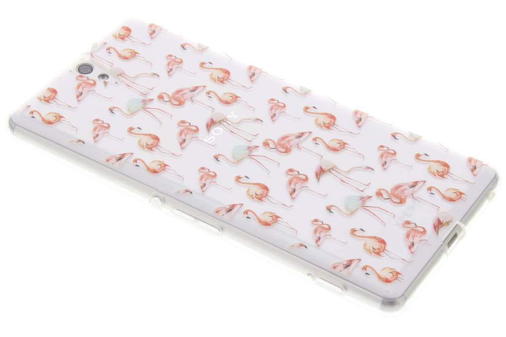 Image of Flamingo design TPU siliconen hoesje voor de Sony Xperia C5 Ultra