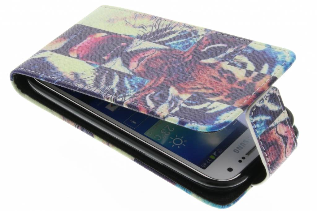 Image of Tijger design TPU flipcase voor de Samsung Galaxy S4 Mini