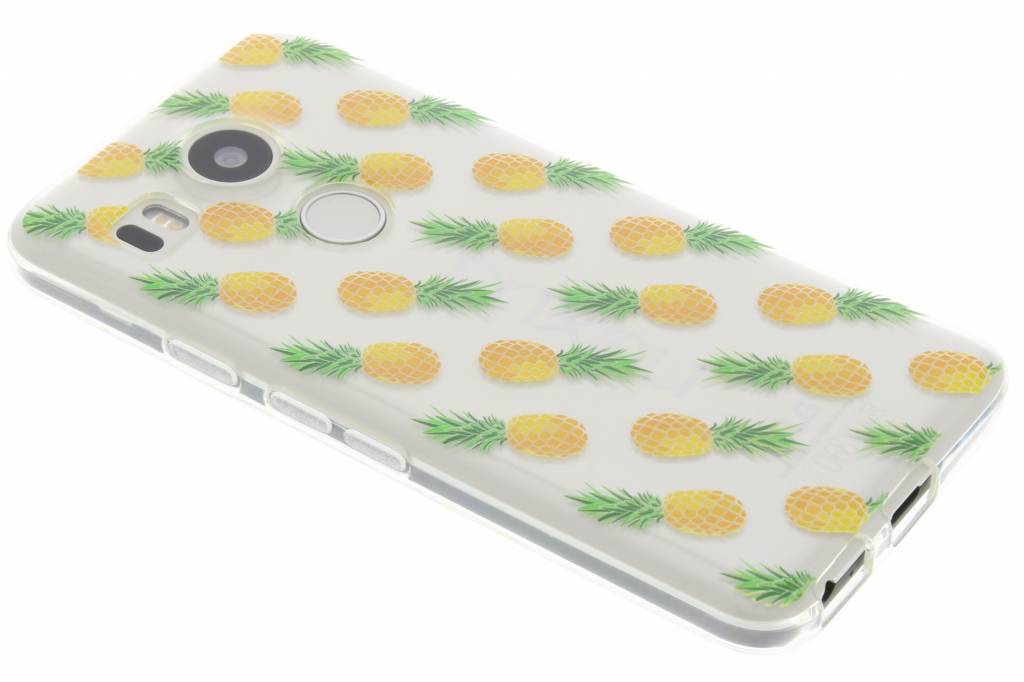 Image of Transparant ananas design TPU hoesje voor de LG Nexus 5X